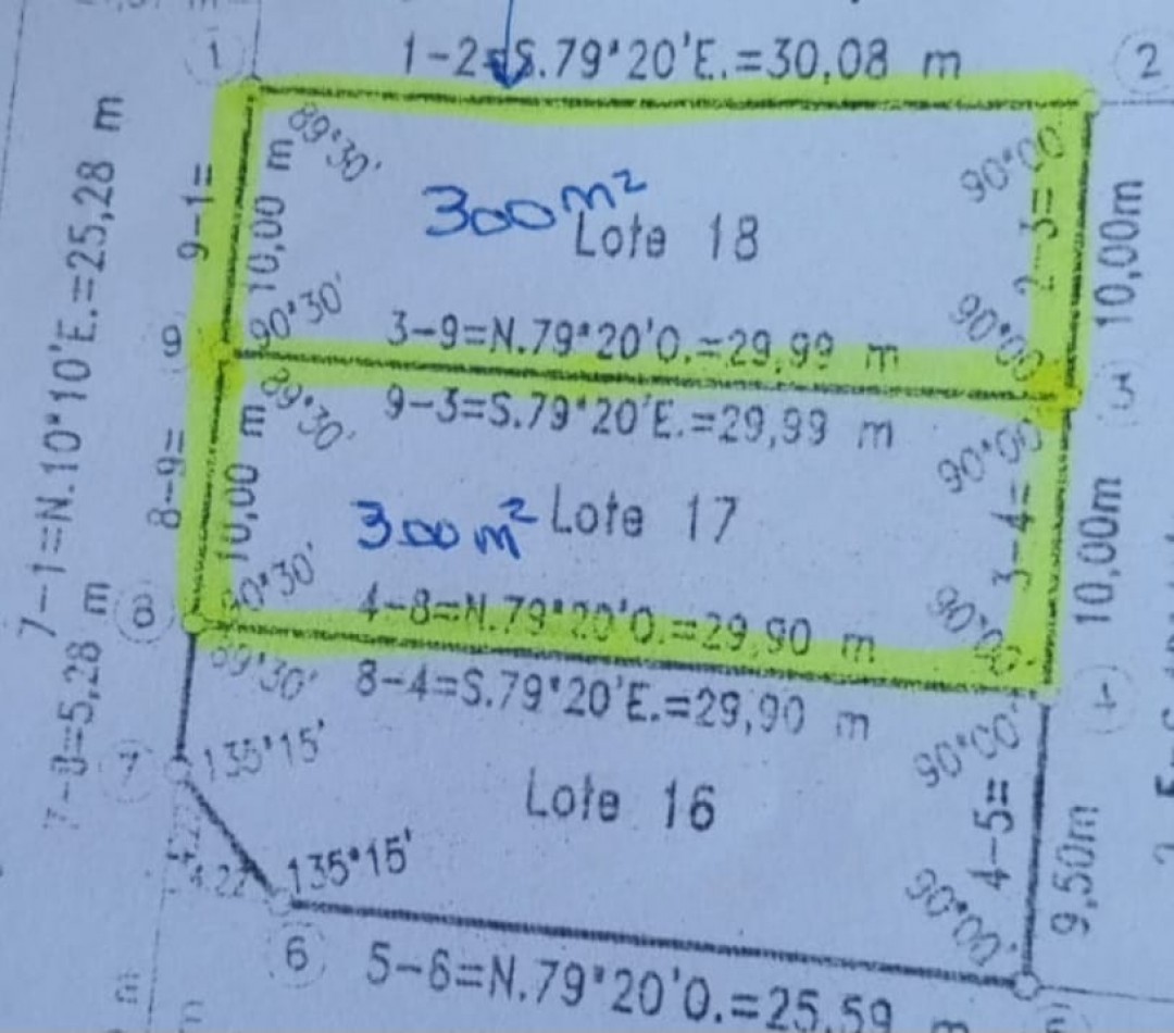 2 lotes calle Garrigo en venta. Juntos o Separados. ( PRECIO INDIVIDUAL)